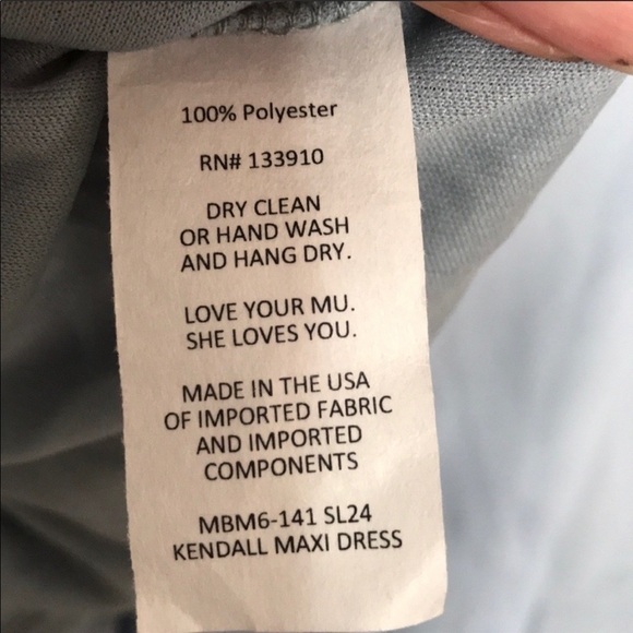 NWT Show Me Your MuMu Kendal Steel Blue Maxi Dress - Picture 13 of 13